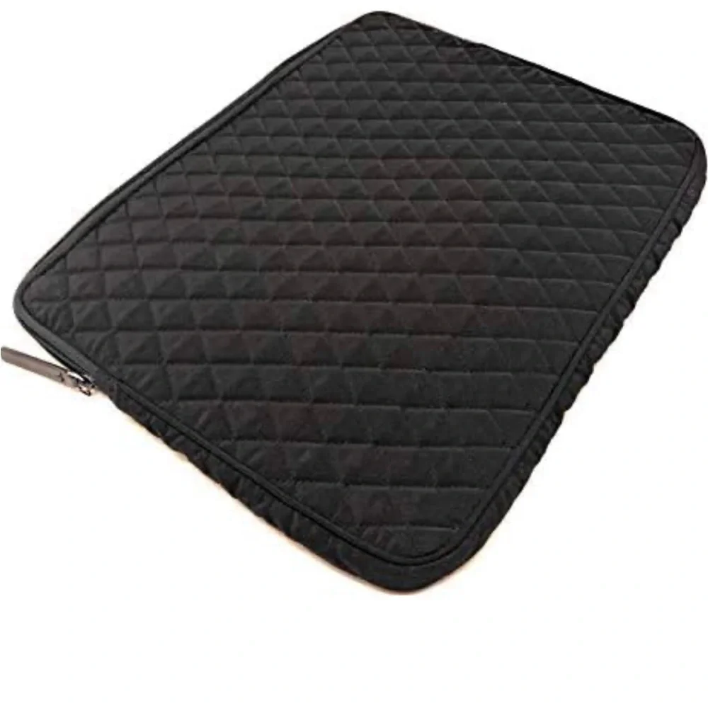 Black Quilted Laptop Sleeve